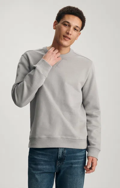 Mavi V-stitch Crew Neck Sweatshirt In Alloy In Gray