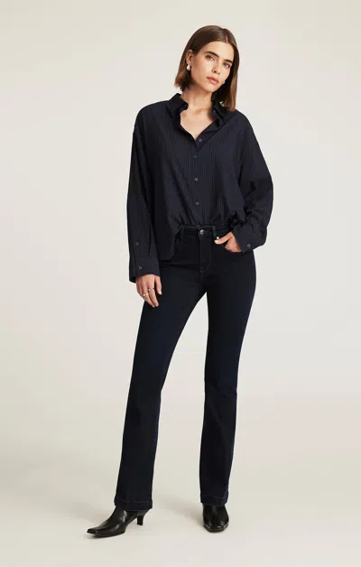 Mavi Vicky Bootcut In Ink Feather Luxe In Blue