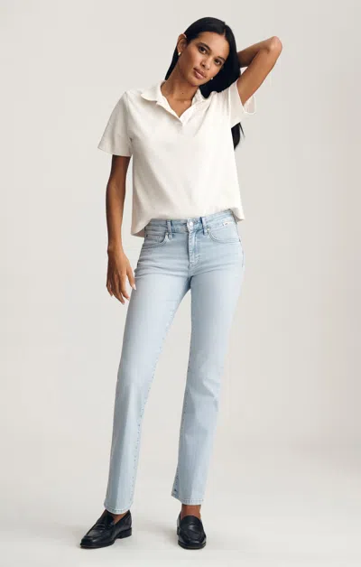 Mavi Vicky Bootcut In Light Brushed Feather Luxe In Blue