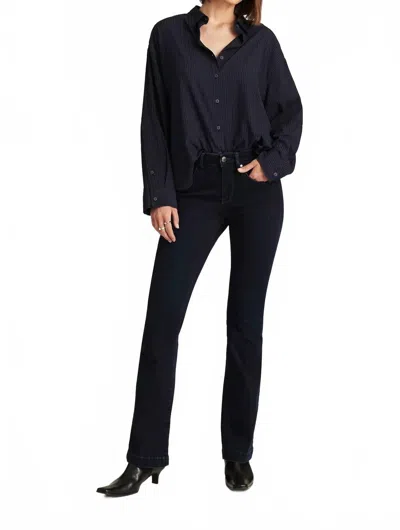 Mavi Vicky Bootcut Jeans In Ink Feather Luxe In Black
