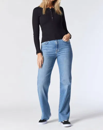 Mavi Victoria Wide Leg Jeans In Light Recycle Blue
