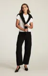 Mavi Vinnie Barrel Cargo In Black Casual Twill In Black