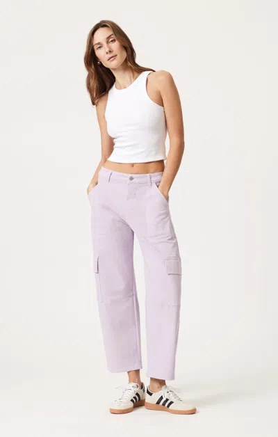 Mavi Vinnie Barrel Cargo In Thistle Casual Twill