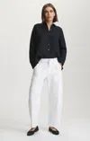Mavi Vinnie Barrel Cargo In White Casual Twill