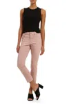 Mavi Viola Raw Ankle Straight Leg Jeans In Pale Pink In Multi