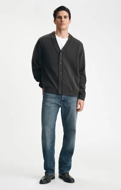 Mavi V-neck Cardigan In After Dark In Dark Blue
