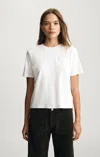 Mavi Welt Pocket T-shirt In White In Neutral