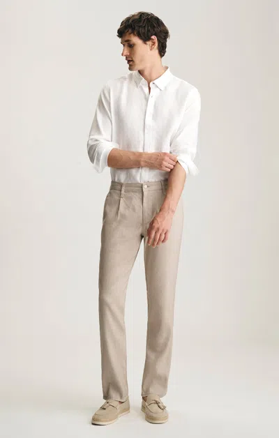 Mavi Will Pleated Straight Chino In Tan