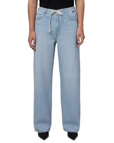 Mavi Women's Nella Adjustable Drawstring Wide Leg In Bleached Well Blue Jeans