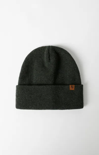 Mavi Wool Blend Beanie In Pine Green