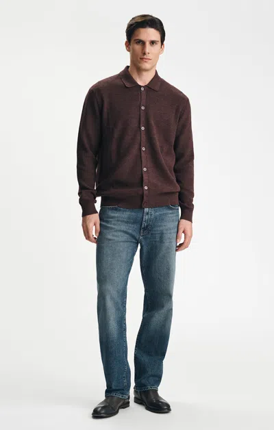 Mavi Wool Blend Cardigan In Chocolate Plum In Brown