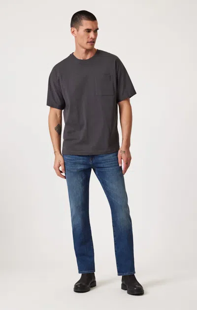 Mavi Zach Straight Leg In Dark Blue