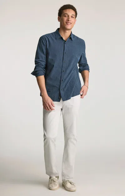 Mavi Zach Straight Leg In Almond Twill In Blue