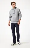 Mavi Zach Straight Leg In Dark Navy Casual Twill In Dark Blue