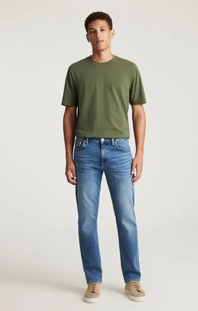 Mavi Zach Straight Leg In Light Brushed Classic Vintage In Blue