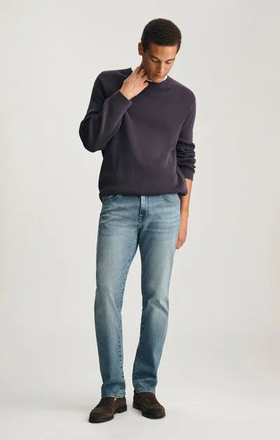 Mavi Zach Straight Leg In Light Brushed Organic Vintage In Blue