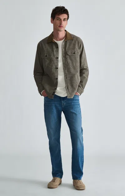 Mavi Zach Straight Leg In Mid Vintage Williamsburg In Medium Blue