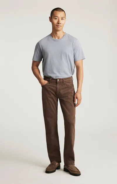 Mavi Zach Straight Leg In Mocha Twill In Brown