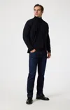 Mavi Zach Straight Leg In Rinse Austin In Dark Blue