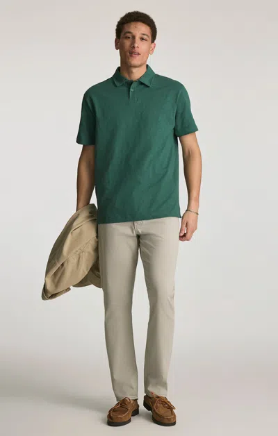 Mavi Zach Straight Leg In Stone Twill In Green