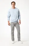 Mavi Zach Straight Leg In Stormy Casual Twill In Grey