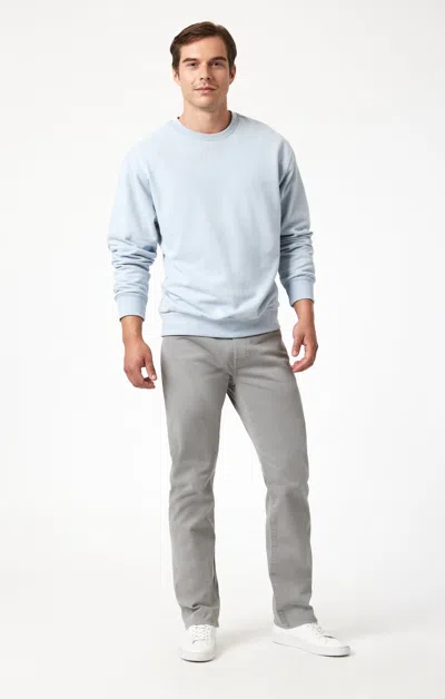 Mavi Zach Straight Leg In Stormy Casual Twill In Grey