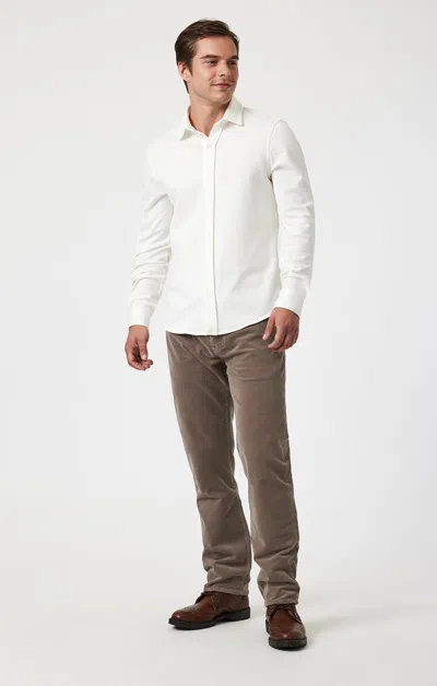 Mavi Zach Straight Leg In Winter Twig Cord In Brown