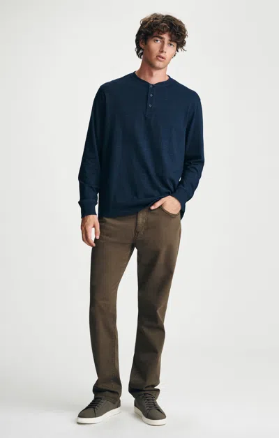 Mavi Zach Straight Leg Pants In Shadow Twill In Black