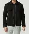 Mavi Zip Front Jacket In Black In Black