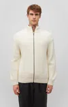 Mavi Zip-up Cardigan In Almond Milk In White