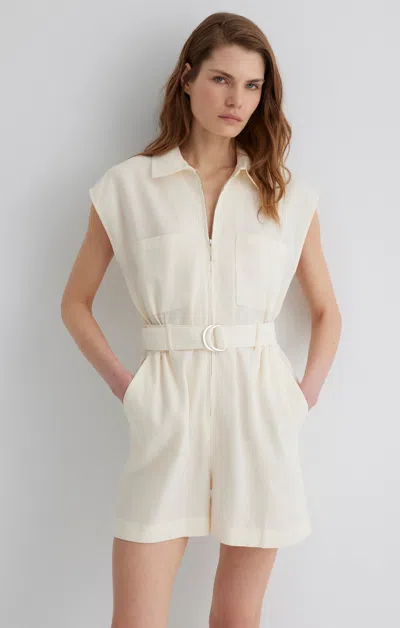 Mavi Zip-up Romper In Pristine