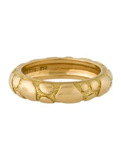 Pre-owned Mavito 18k Band Ring In Multi