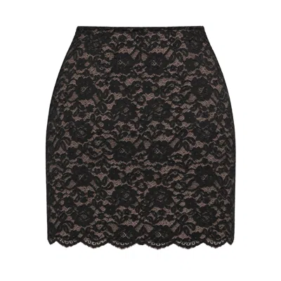 Mavlo Women's Black Lace Mini Skirt