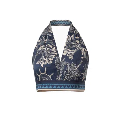 Mavlo Women's Blue Marine - Crop Top