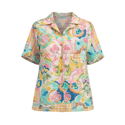 Mavlo Women's Morocco - Linen Shirt In Multi