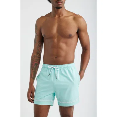 Mavrans Beach Blue Waves Swim Shorts