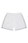 Mavrans Beach House Linen Blend Shorts In White