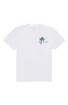 Mavrans Beverly Hills Organic Cotton Graphic T-shirt In White/pink