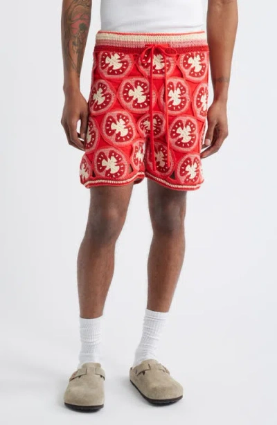 Mavrans Ciao Medallion Crochet Organic Cotton Shorts