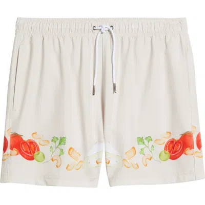 Mavrans Ciao Waterproof Swim Trunks In White