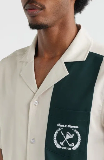 Mavrans Club House Weekend Camp Shirt In Multi