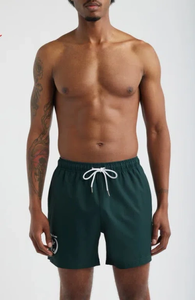 Mavrans Clubhouse Swim Trunks In Green