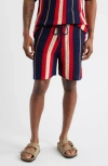 Mavrans Crab Stripe Knit Shorts In Multi
