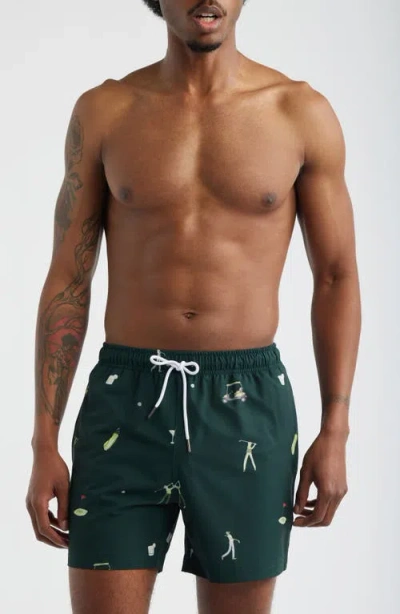 Mavrans Fun & Games Swim Trunks In Green