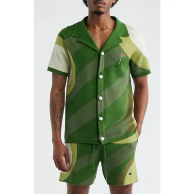Mavrans Golf Course Camp Shirt In Green