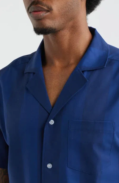 Mavrans Navy Tonal Weekend Camp Shirt In Multi