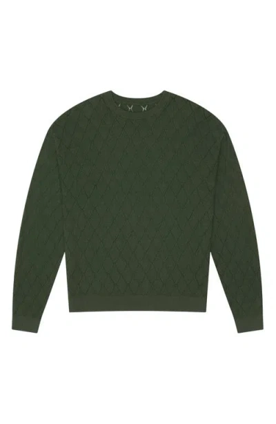 Mavrans Open Stitch Sweater In Green
