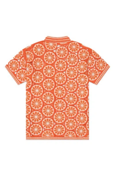 Mavrans Orange Crochet Sweater In Orange Multi