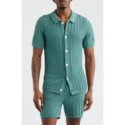 Mavrans Salt Water Knit Button-up Shirt In Multi