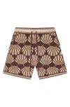 Mavrans Seashell Crochet Shorts In Beige